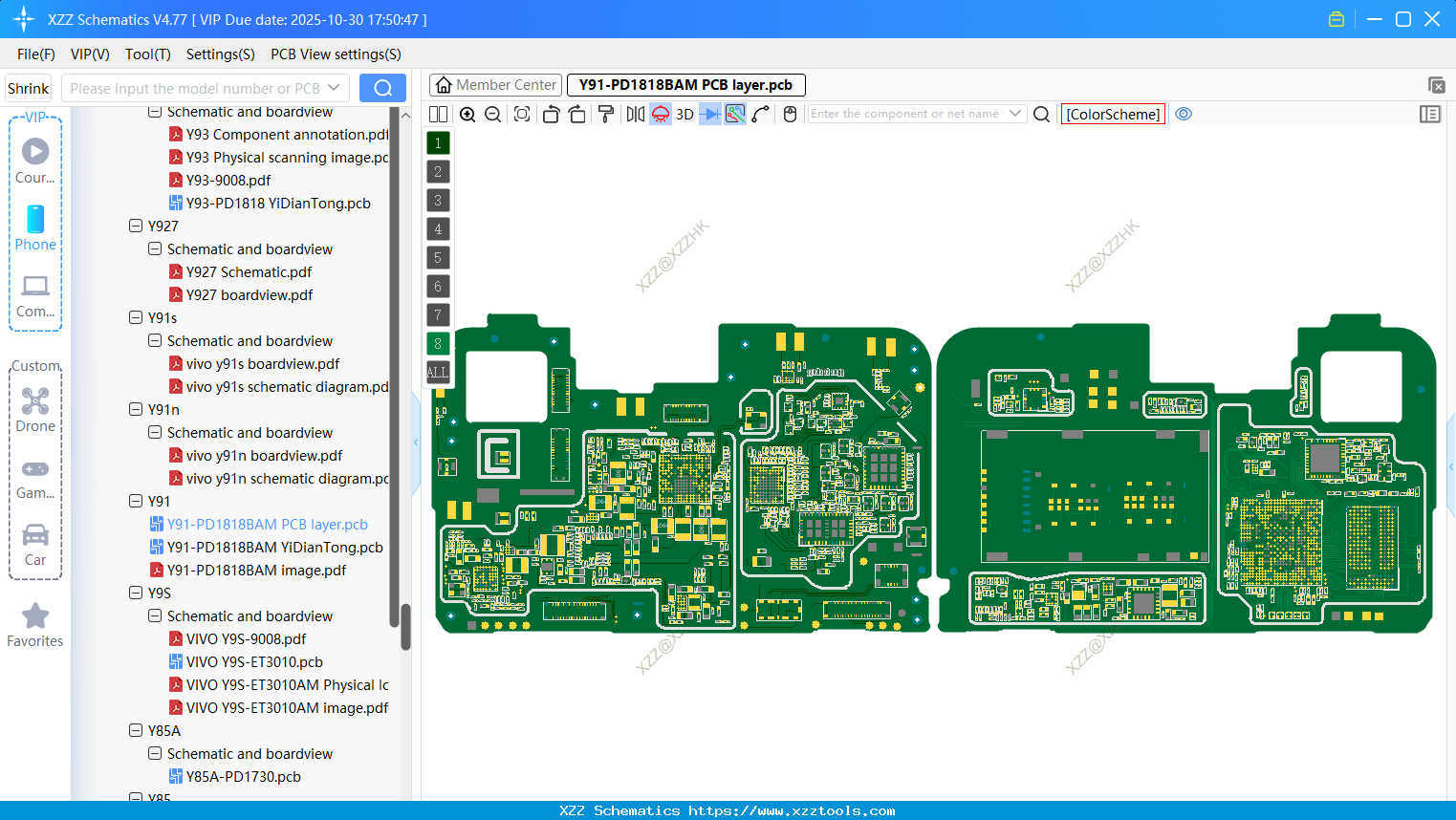 VIVO Y91-PD1818BAM PCB Layer